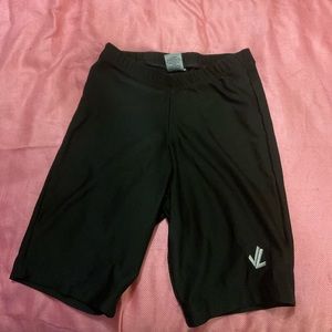 Black spandex youth large